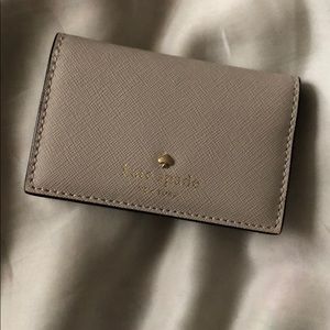 Nude Kate spade card holder